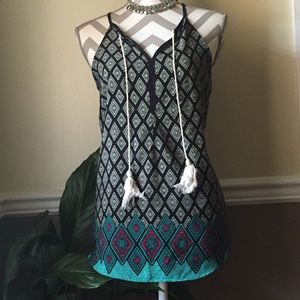 🍁Cute diamond print tank top